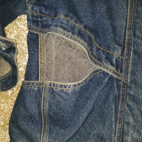 Men's Vtg 80s Jordache Colorblock Jean Jacket M Streetwear Hip Hop Rocker - Picture 3 of 11